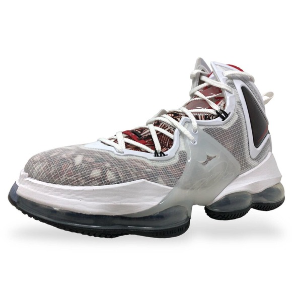 Nike Lebron XIX 19 Sketch Men Basketball Shoe White/Red-Black Size 10 CZ0203 101 main image 7